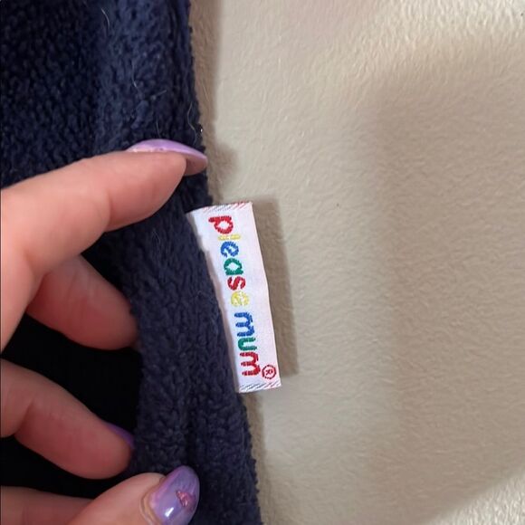 Vintage Orange and Navy Fleece Jacket - Picture 4 of 7